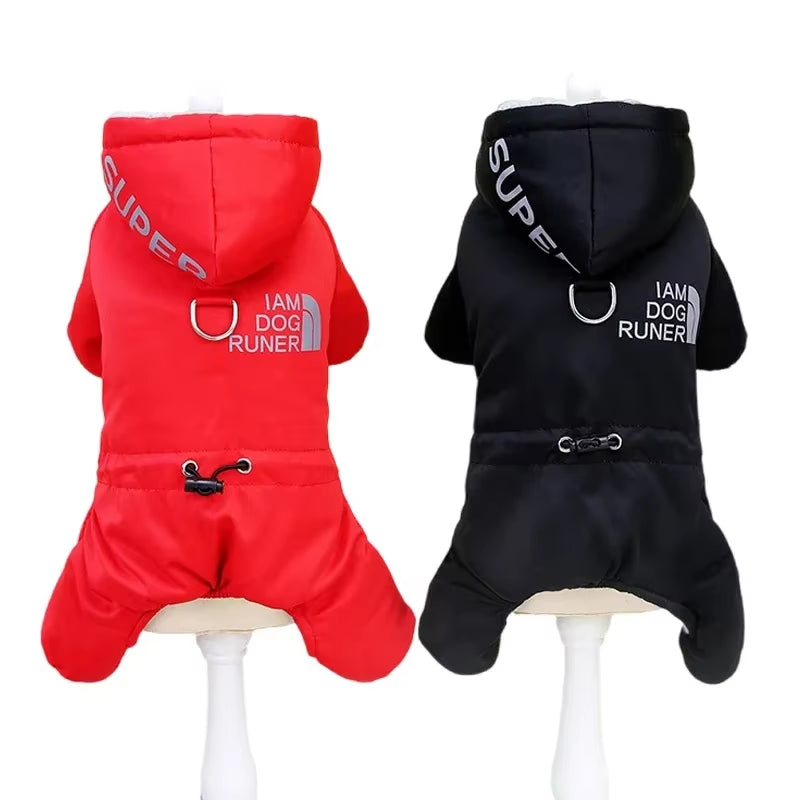 Winter Waterproof Dog Coat Warm Pet Jacket Puppy Reflective Hoodies for Small Medium Dogs Cats Clothes French Bulldog Costumes