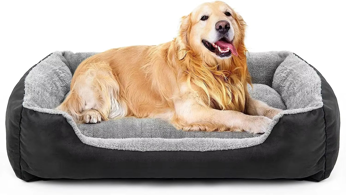 Dog Beds for Large Dogs, Washable Pet Bed Mattress Comfortable, Warming Rectangle Bed for Medium and Large Dogs, Cat Pets