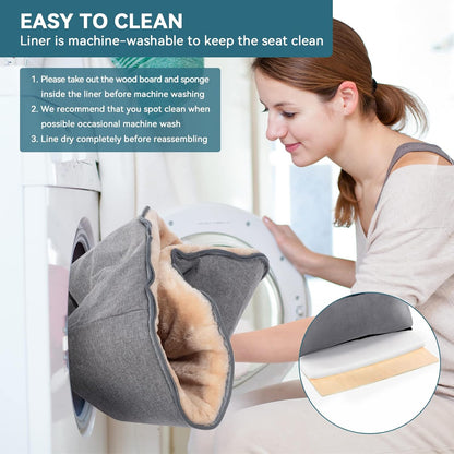 Small Dog Car Seat, Pet Travel Car Booster Seat with Safety Belt, Washable Double-Sided Cushion and Storage Pocket for Small Pet (Small, Light Grey)